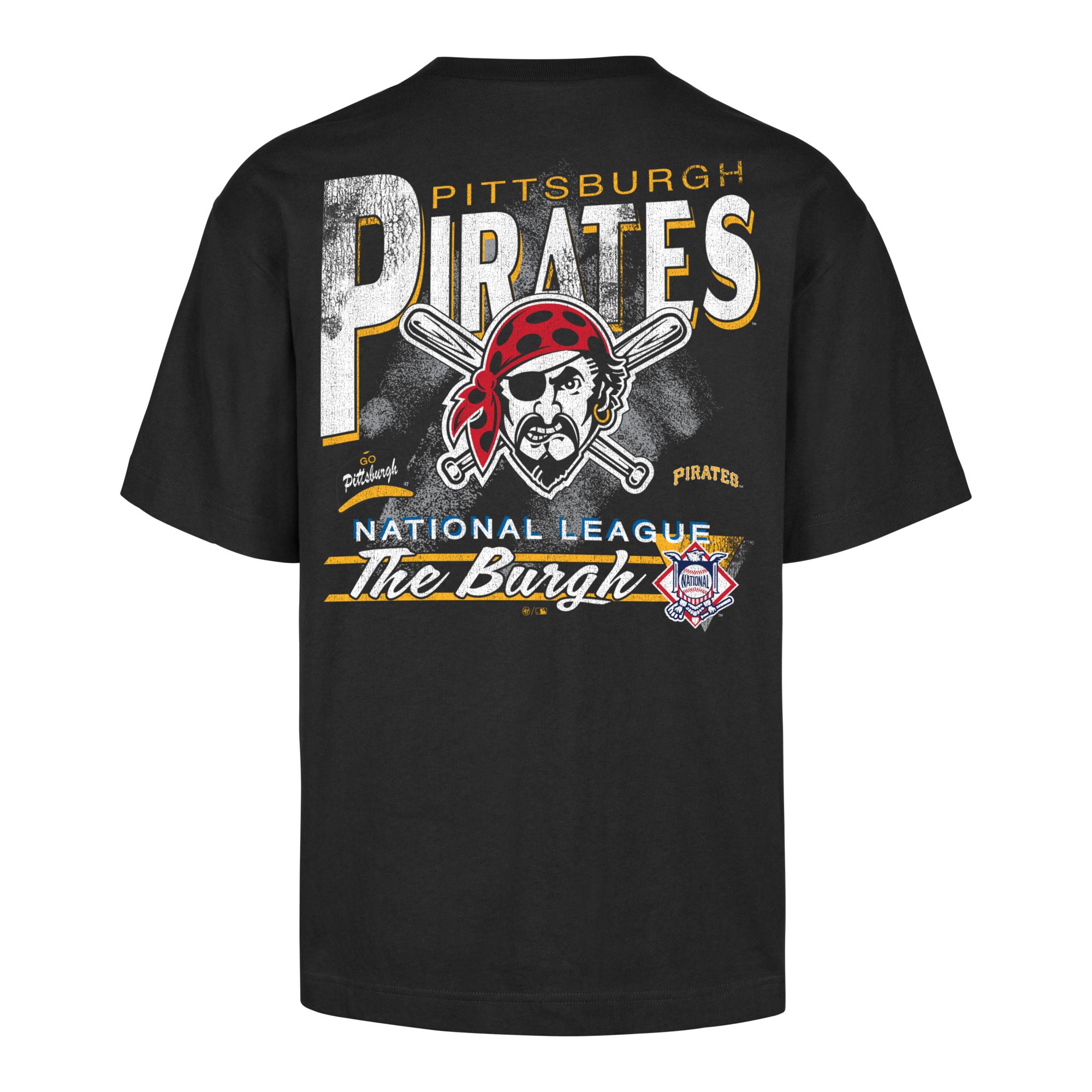 '47 Men's Pittsburgh Pirates Black Under Bar Foundation T-Shirt product image