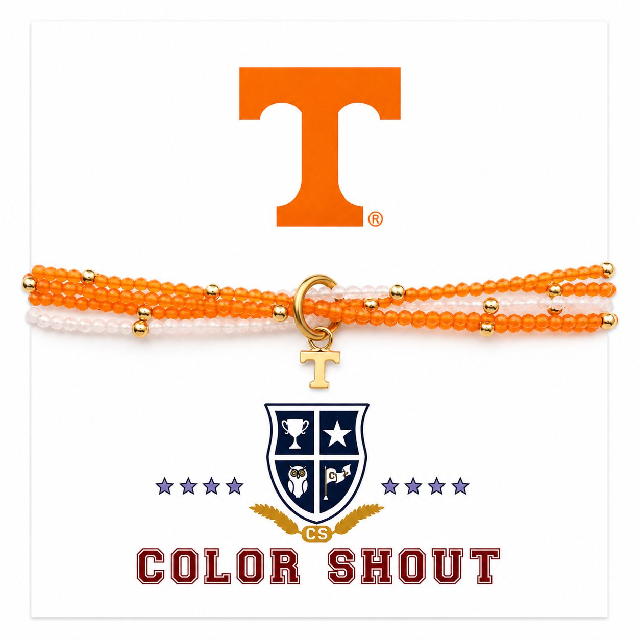 Color Shout Tennessee Volunteers Logo Bracelet Set product image
