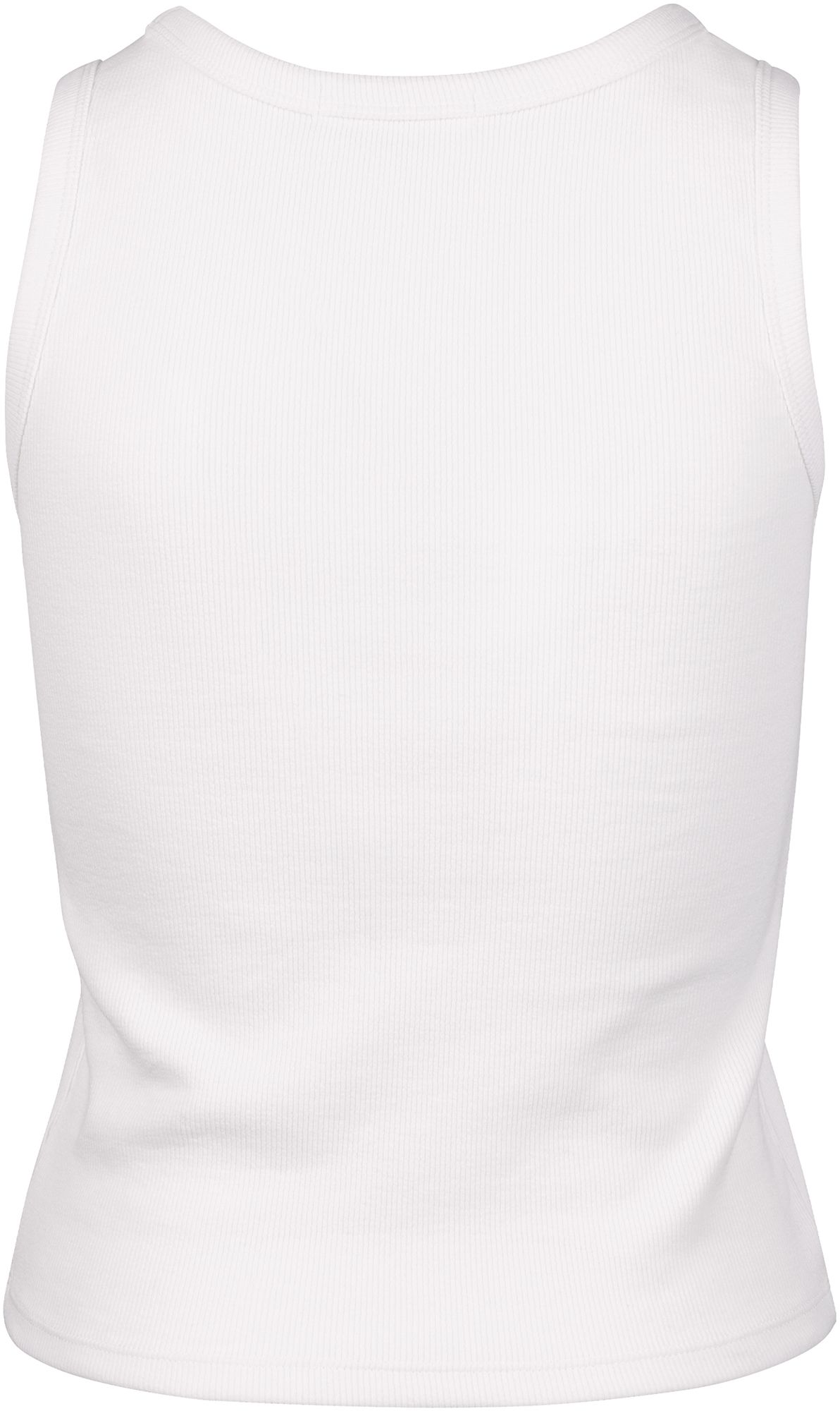 '47 Women's Texas Rangers White Baby Ribbed Wordmark Micro Tank Top product image