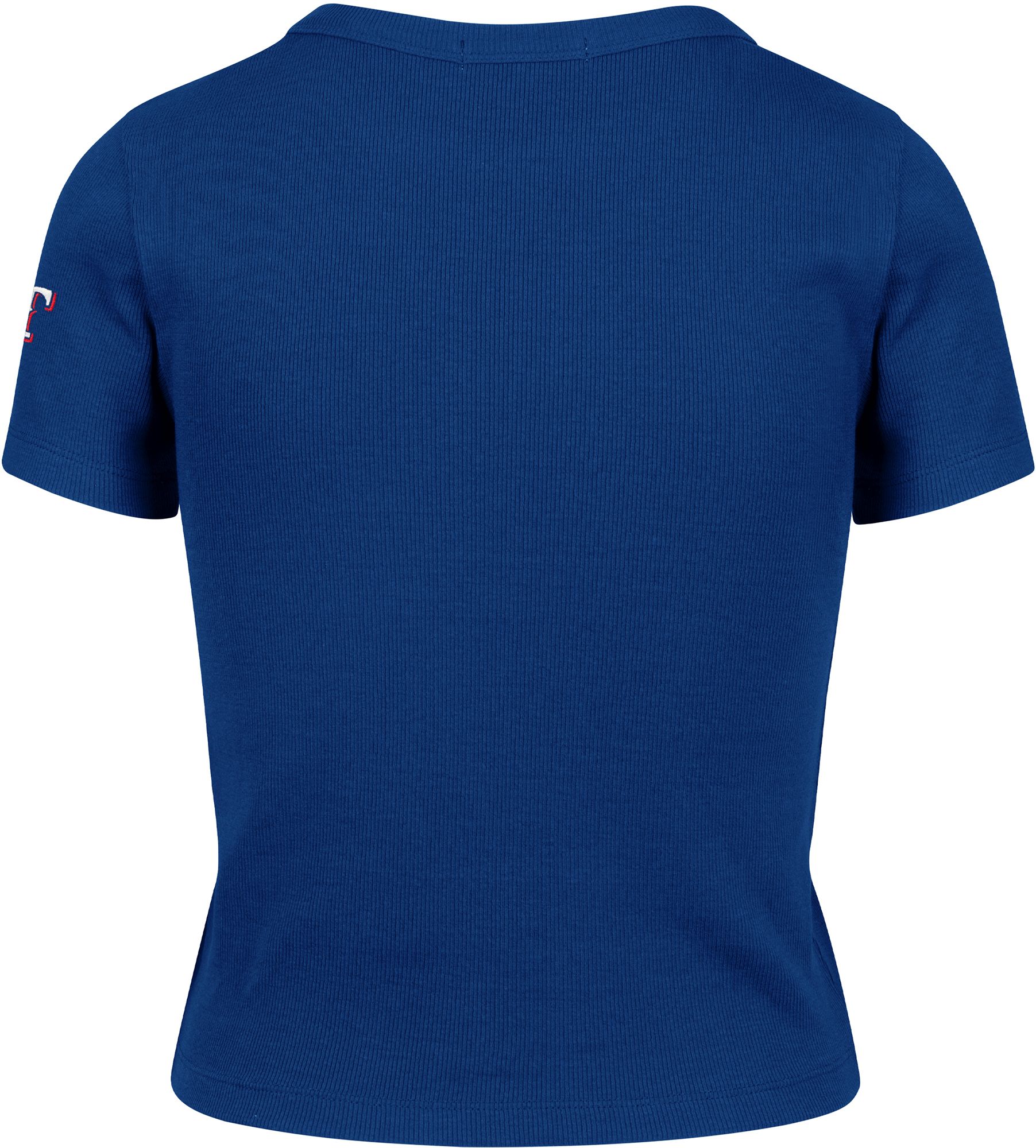 '47 Women's Texas Rangers Blue With Love Baby Ribbed T-Shirt product image