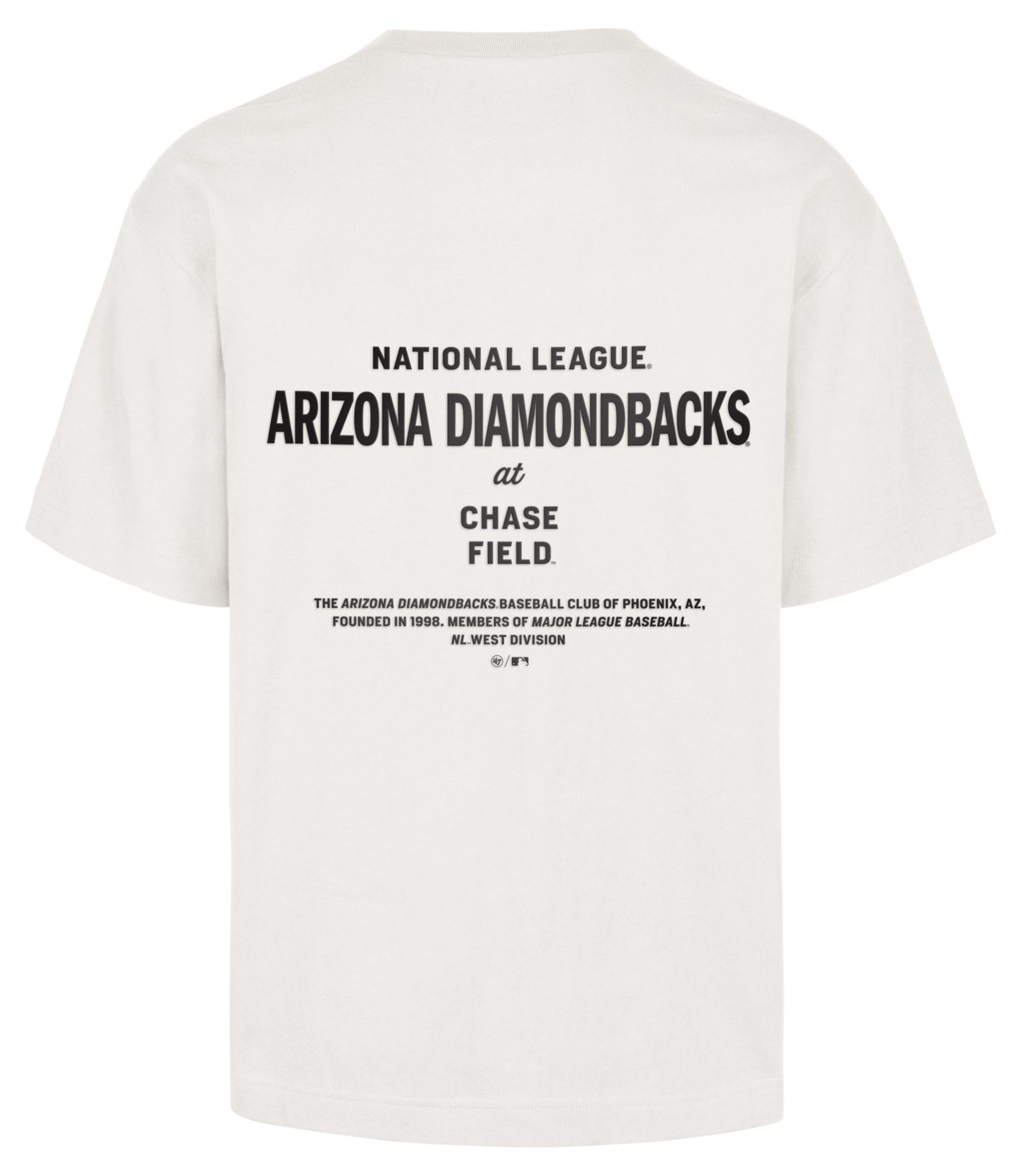 '47 Men's Arizona Diamondbacks White Leon Foundation T-Shirt product image