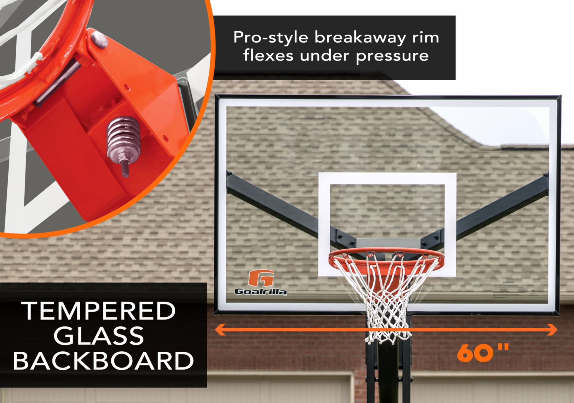 Goalrilla 60” FT Series In-Ground Basketball Hoop product image