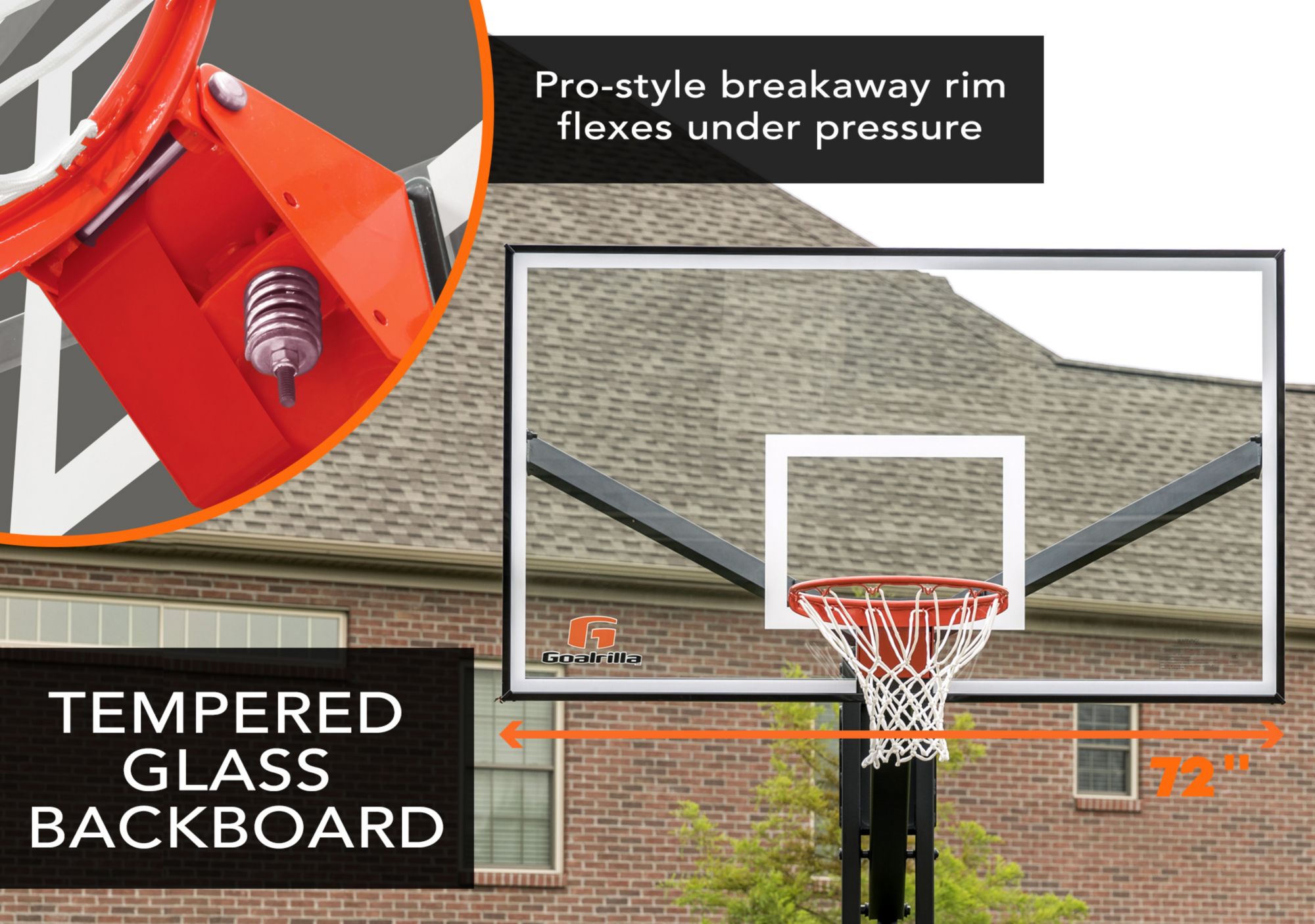 Goalrilla 72” FT Series In-Ground Basketball Hoop product image