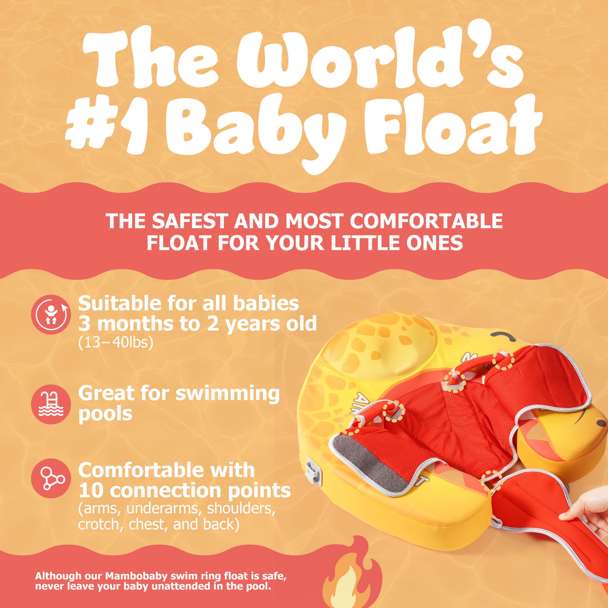 Mambobaby Sunny Navigator Baby Pool Float product image