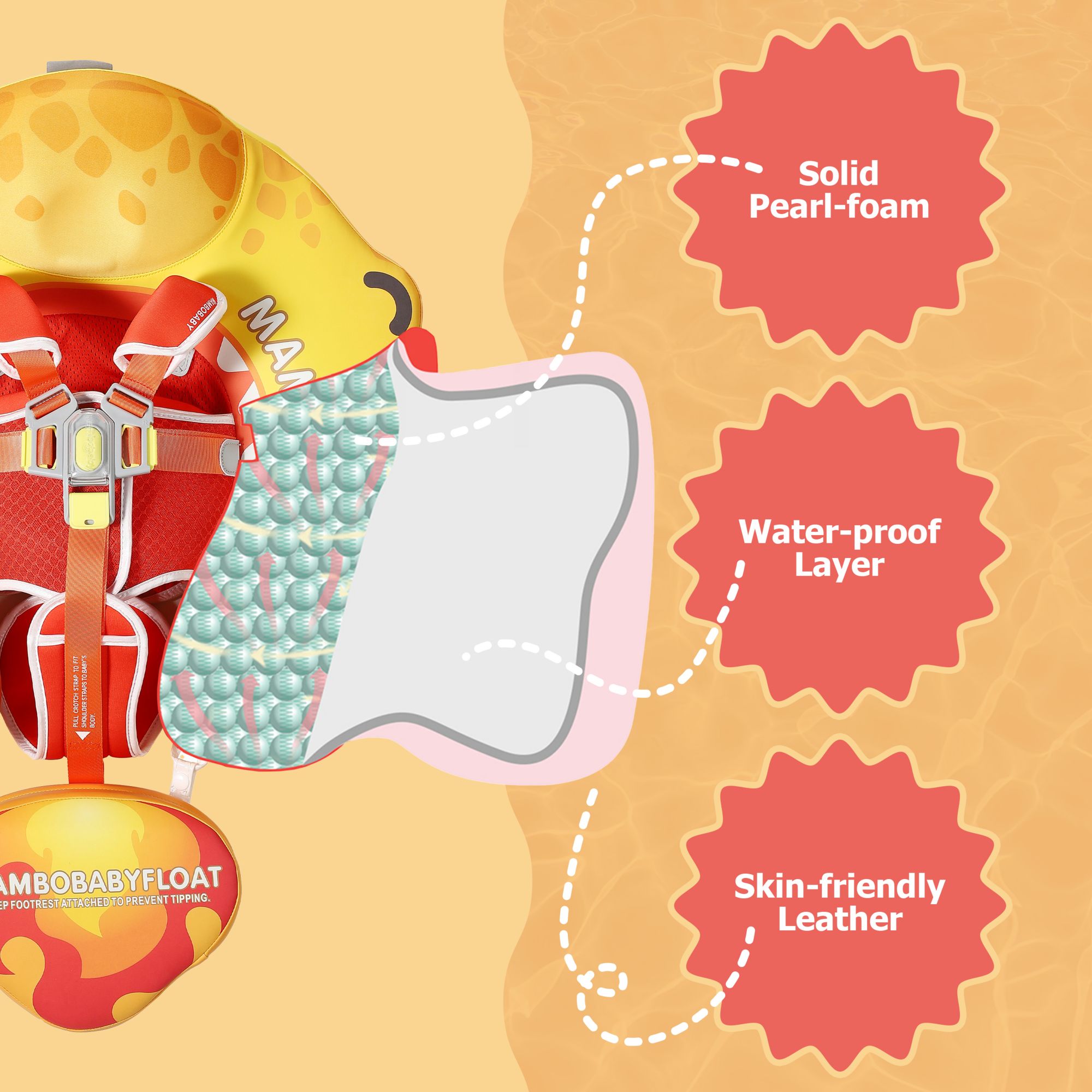 Mambobaby Sunny Navigator Baby Pool Float product image