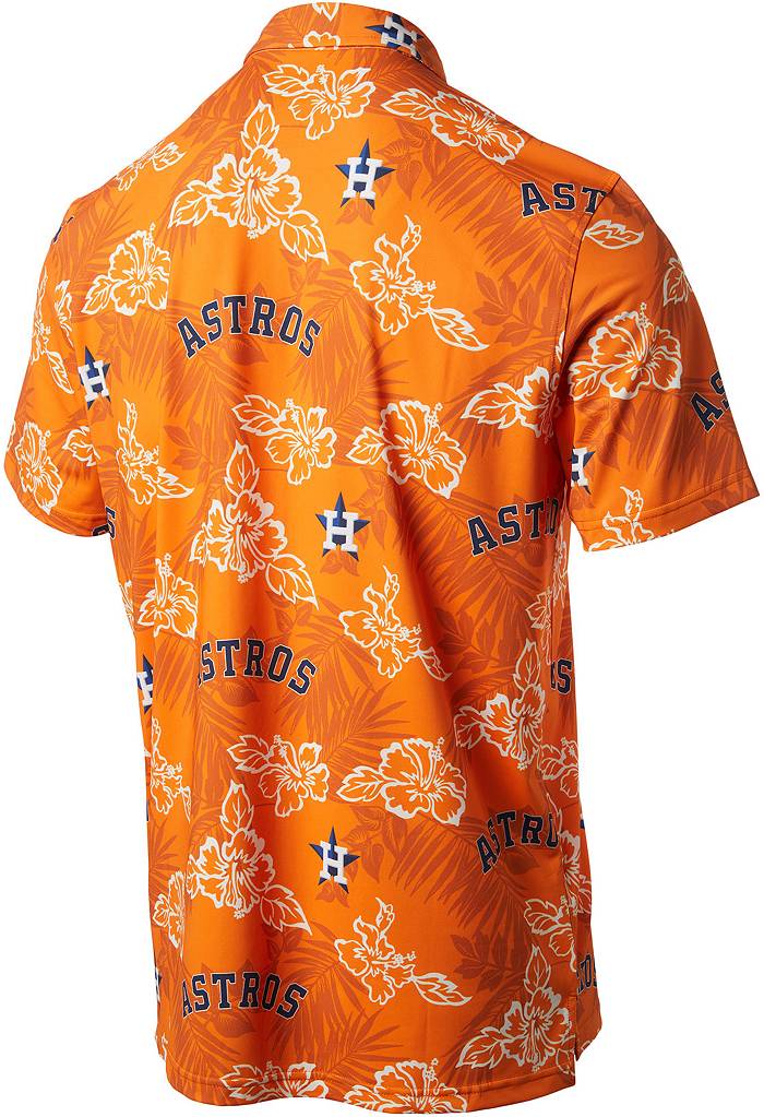 Reyn Spooner Men's Houston Astros Orange Aloha Performance Polo