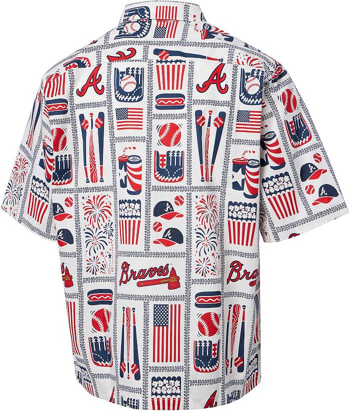 Atlanta Braves Shirt Mens Small New Era Navy Blue Pocket Tee MLB Baseball