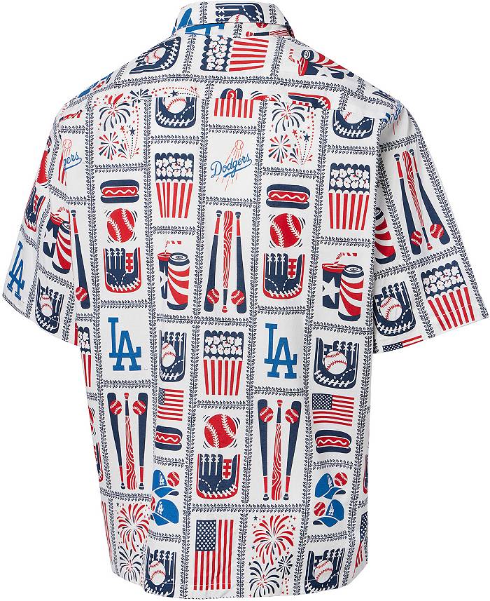 Reyn Spooner Men's Los Angeles Dodgers White Scenic Button-Down Shirt