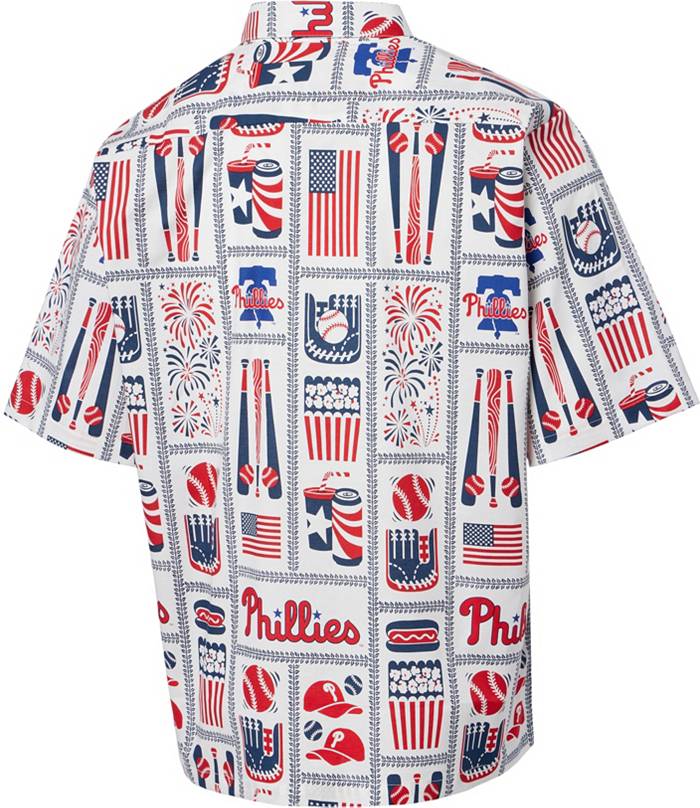 Reyn Spooner Men's Philadelphia Phillies White Americana Button Down Shirt