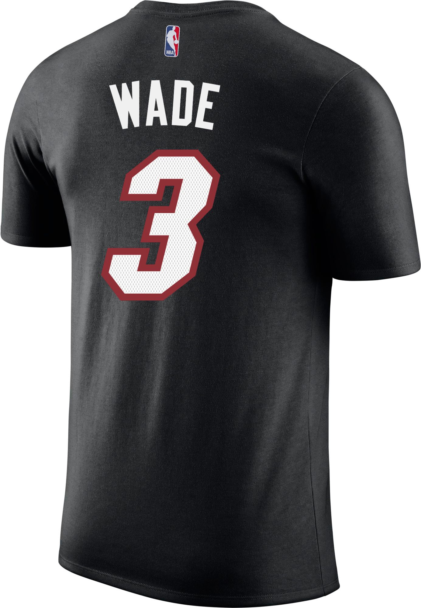 Nike Youth Miami Heat Dwyane Wade #3 Dri-FIT Black T-Shirt product image
