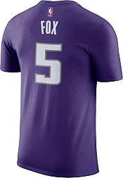 Nike Youth Sacramento Kings De'Aaron Fox #5 Dri-FIT Purple T-Shirt product image