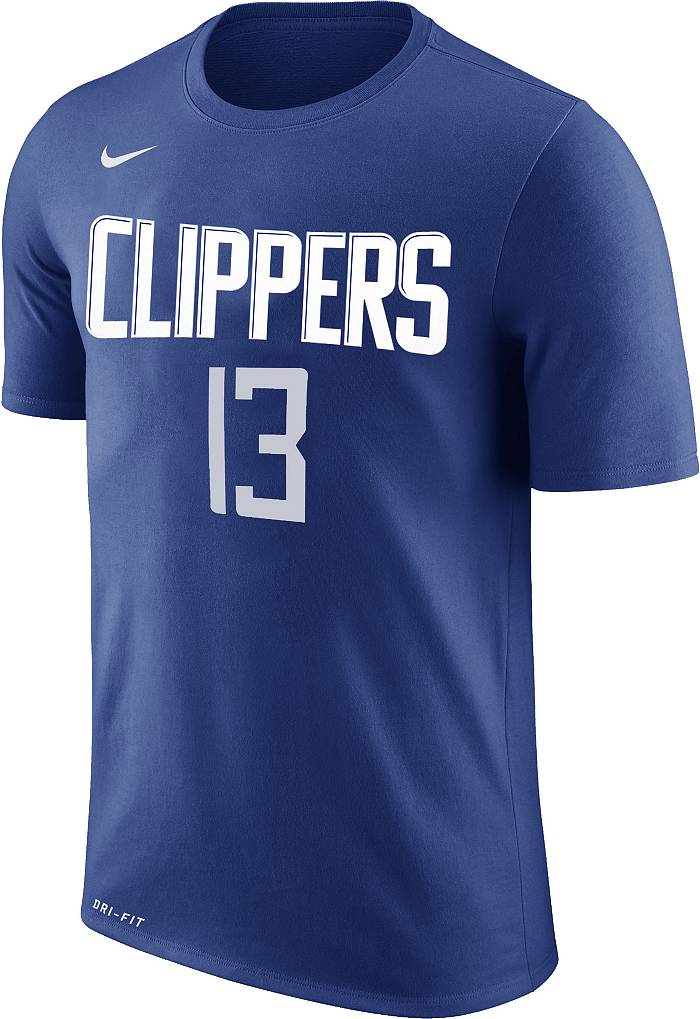 Nike / Men's 2021-22 City Edition Los Angeles Clippers Paul George #13 Blue  Dri-FIT Swingman Jersey