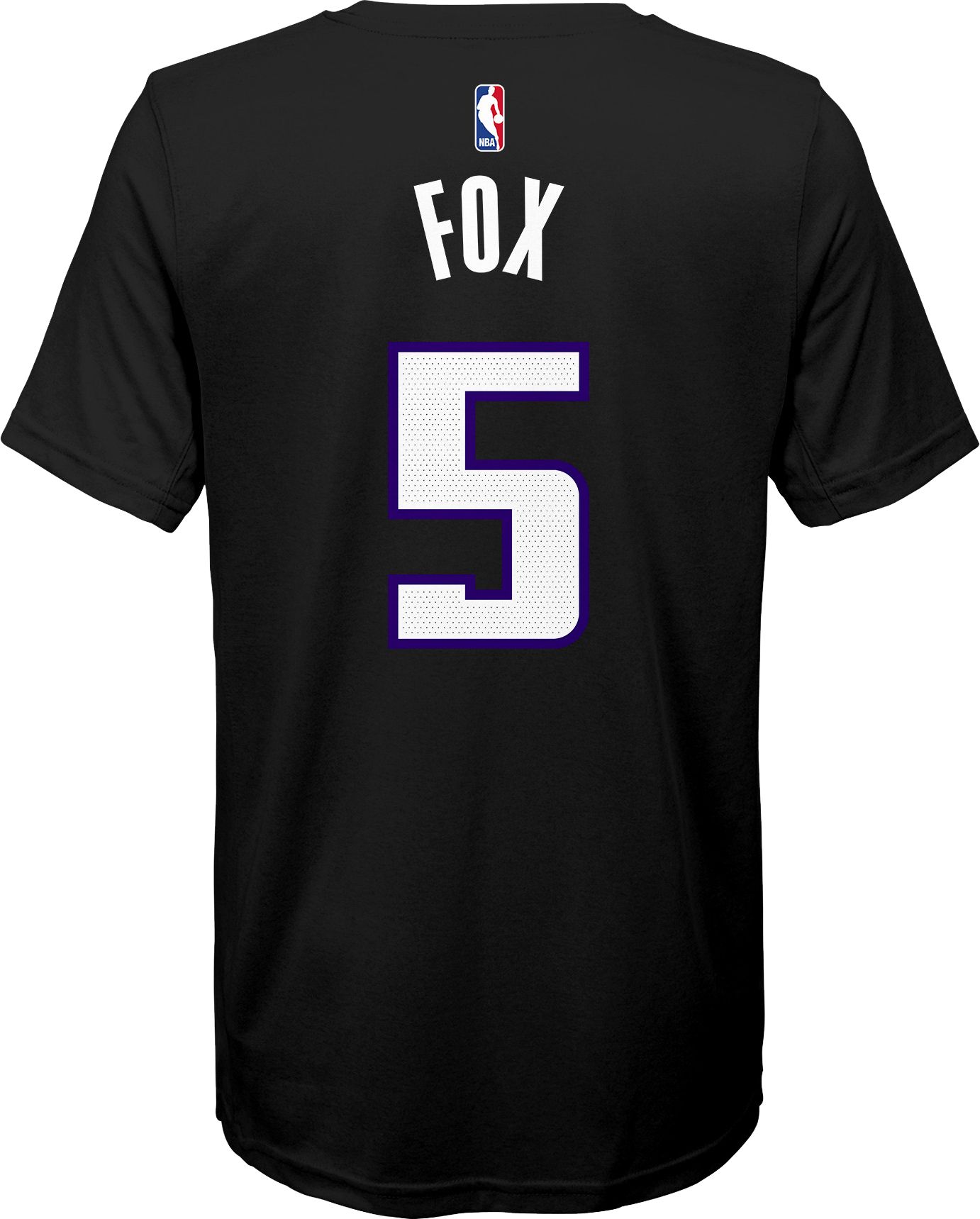 Nike Youth Sacramento Kings De'Aaron Fox #5 Dri-FIT Statement Black T-Shirt product image