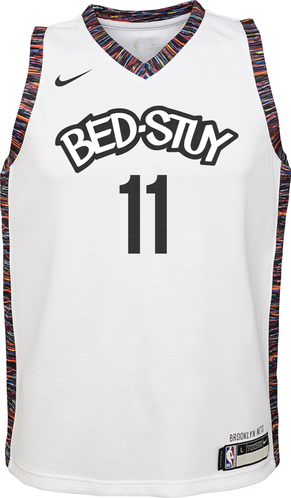 Nike Youth Brooklyn Nets Kyrie Irving #11 White Dri-FIT City Edition Swingman Jersey product image