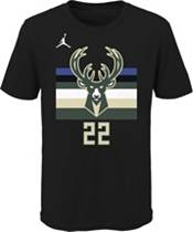 Jordan Youth Milwaukee Bucks Khris Middleton #22 Statement Black T-Shirt product image