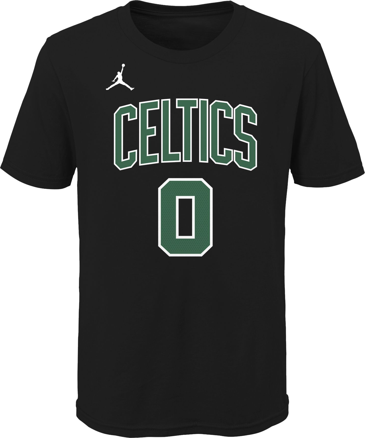 Jordan Youth Boston Celtics Jayson Tatum #0 Statement Black T-Shirt product image