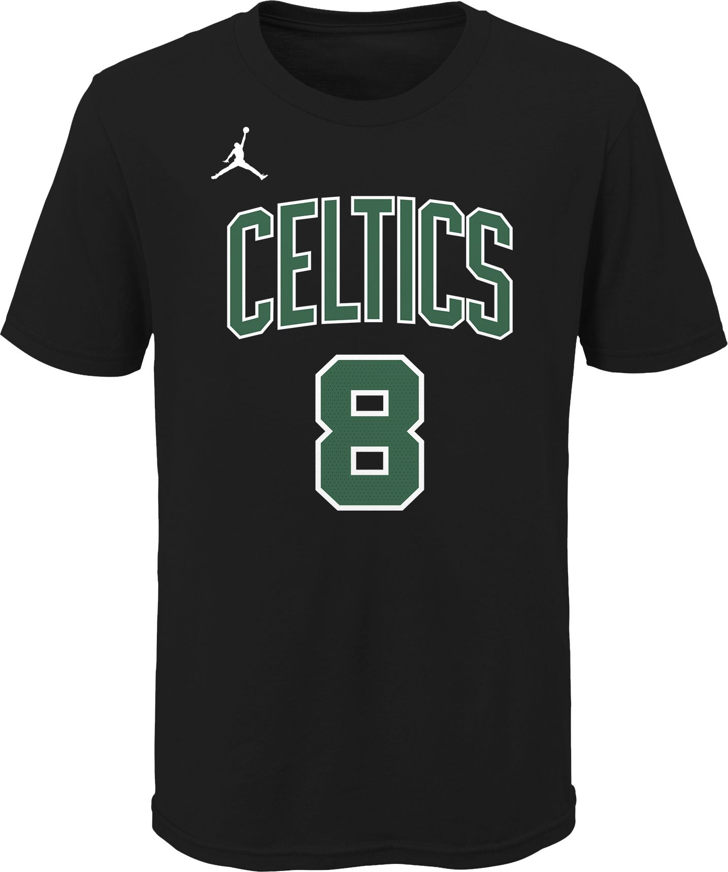 Jordan Youth Boston Celtics Kemba Walker #8 Statement Black T-Shirt product image