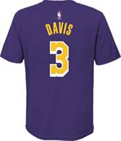 Jordan Youth Los Angeles Lakers Anthony Davis #3 Purple Statement T-Shirt product image