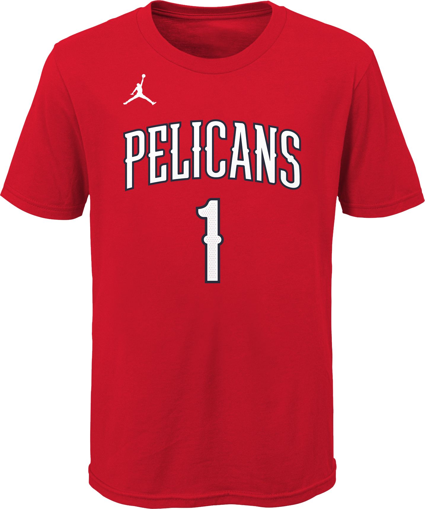 Jordan Youth New Orleans Pelicans Zion Williamson #1 Red Statement T-Shirt product image
