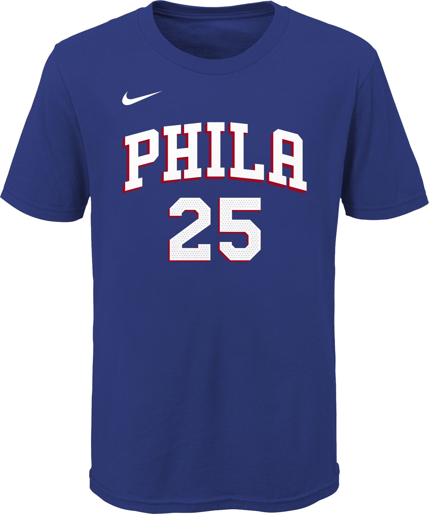 Nike Youth Philadelphia 76ers Ben Simmons #25 Blue Cotton T-Shirt product image