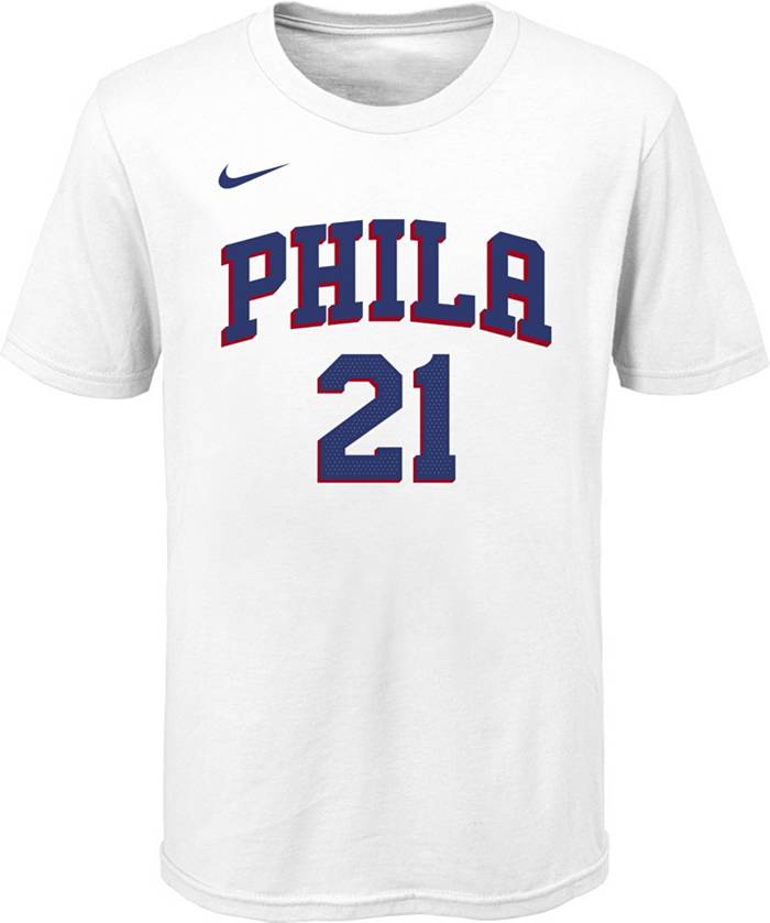 Nike Youth Philadelphia 76ers James Harden #1 T-Shirt - Red - L Each