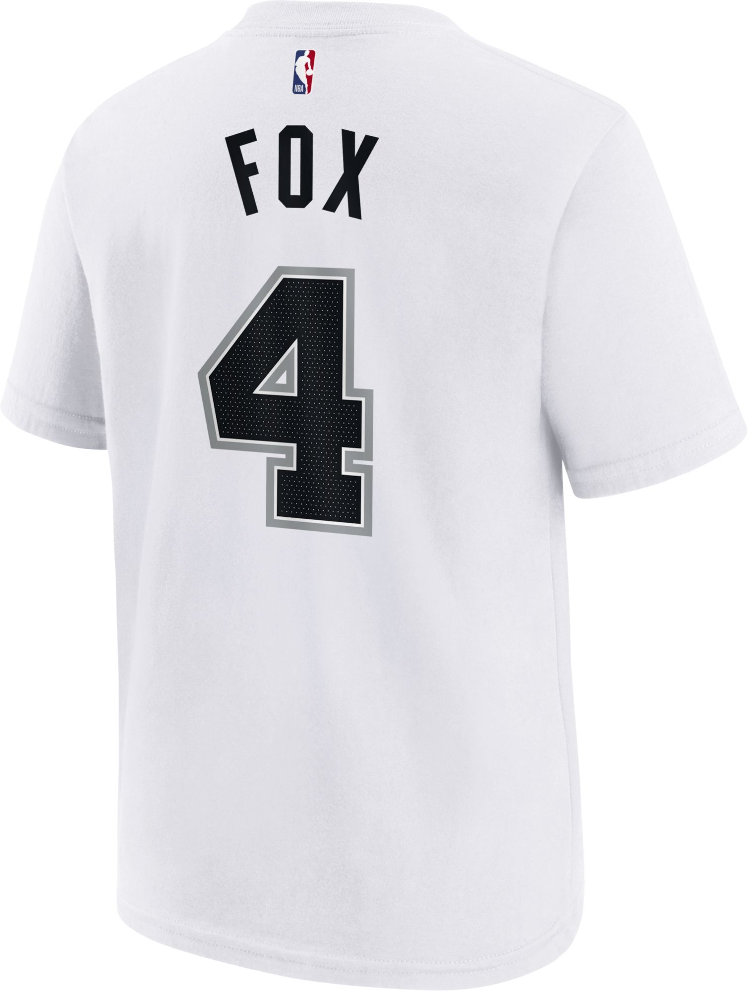 Nike Youth San Antonio Spurs De'Aaron Fox #4 Association White T-Shirt product image