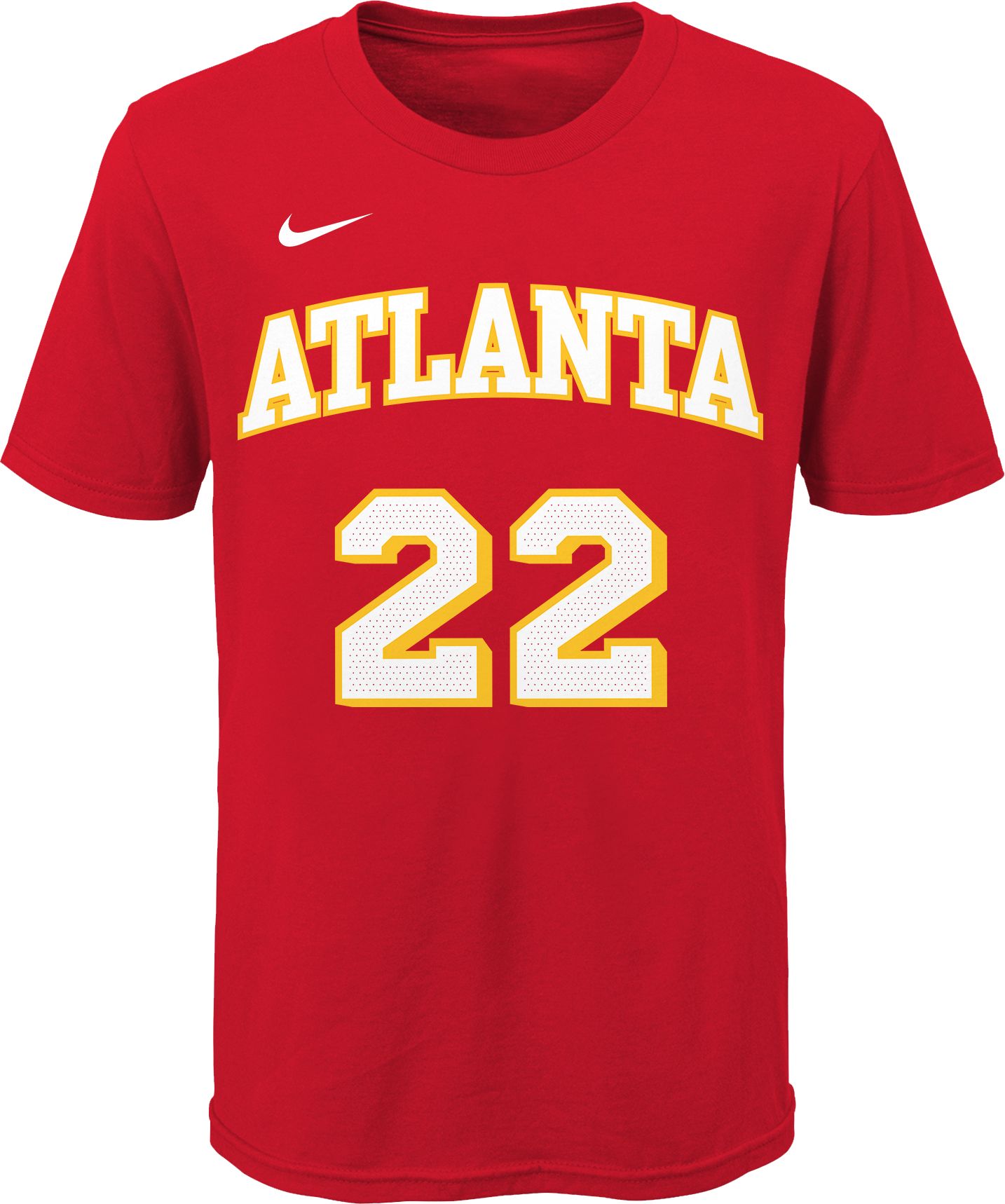 Nike Youth Atlanta Hawks Cam Reddish #22 Red Cotton T-Shirt product image