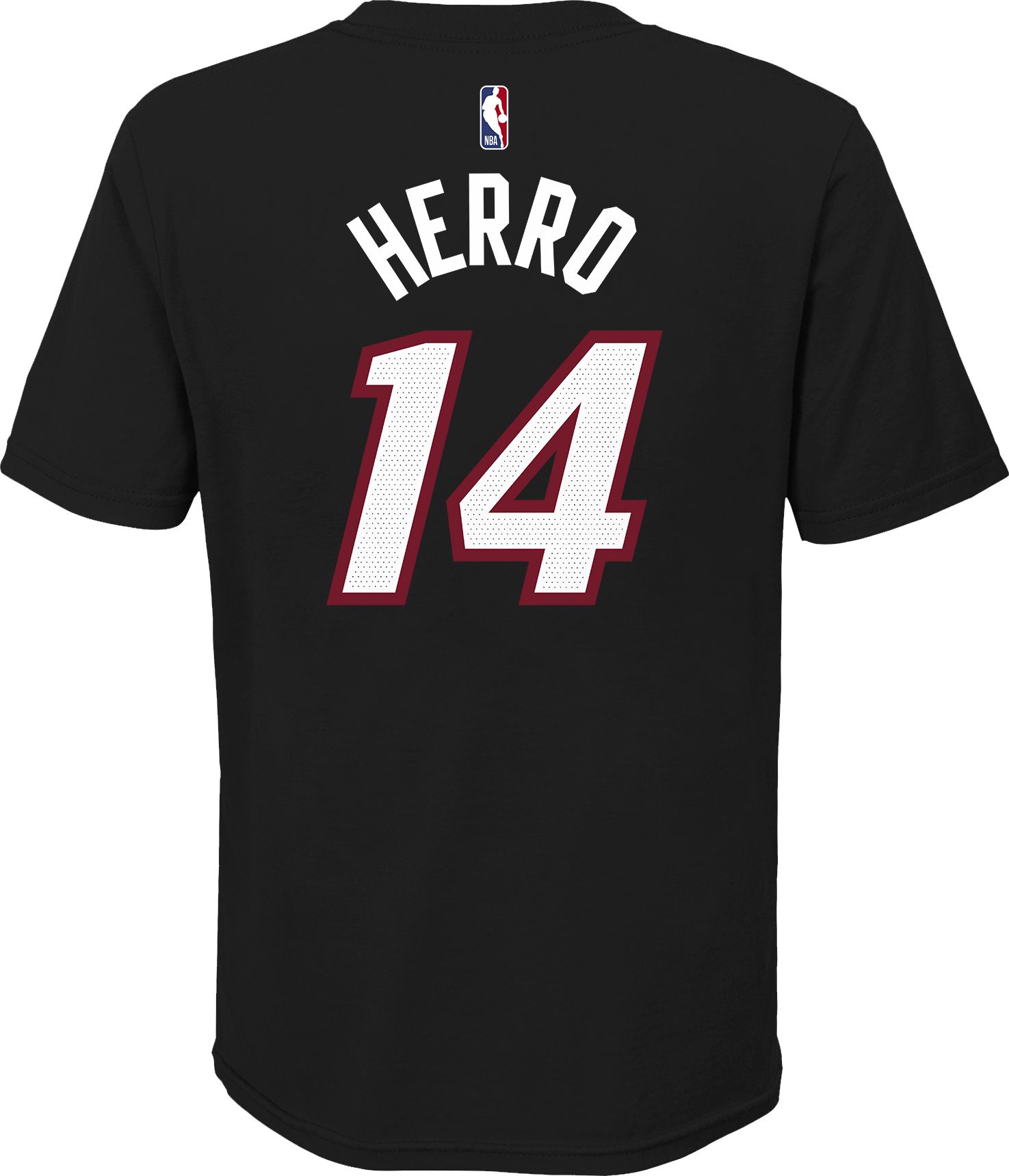 Nike Youth Miami Heat Tyler Herro #14 Cotton Black T-Shirt