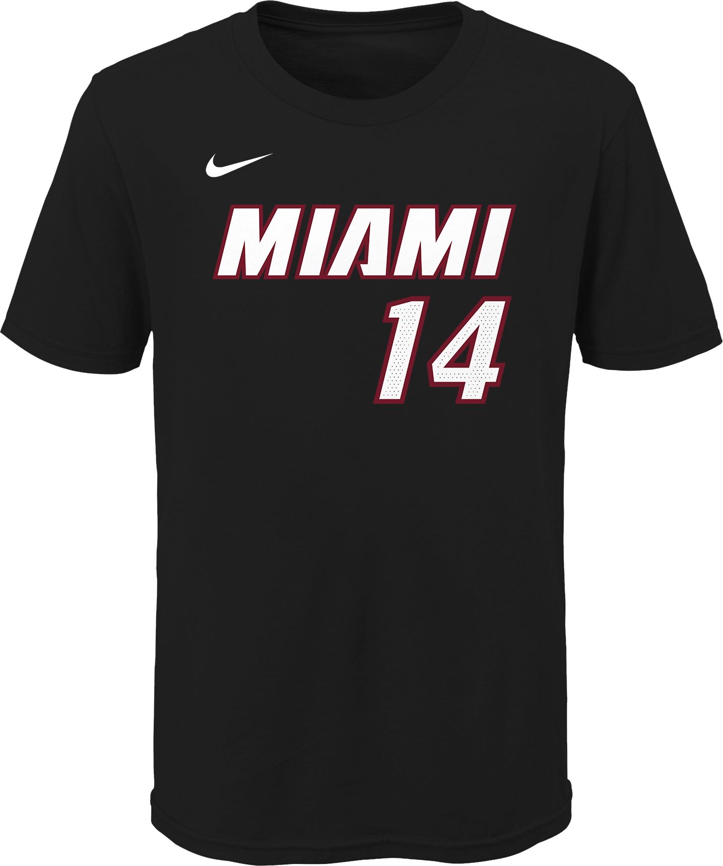 Nike Youth Miami Heat Tyler Herro #14 Cotton Black T-Shirt product image