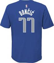 Nike Youth Dallas Mavericks Luka Doncic #77 Blue Cotton T-Shirt