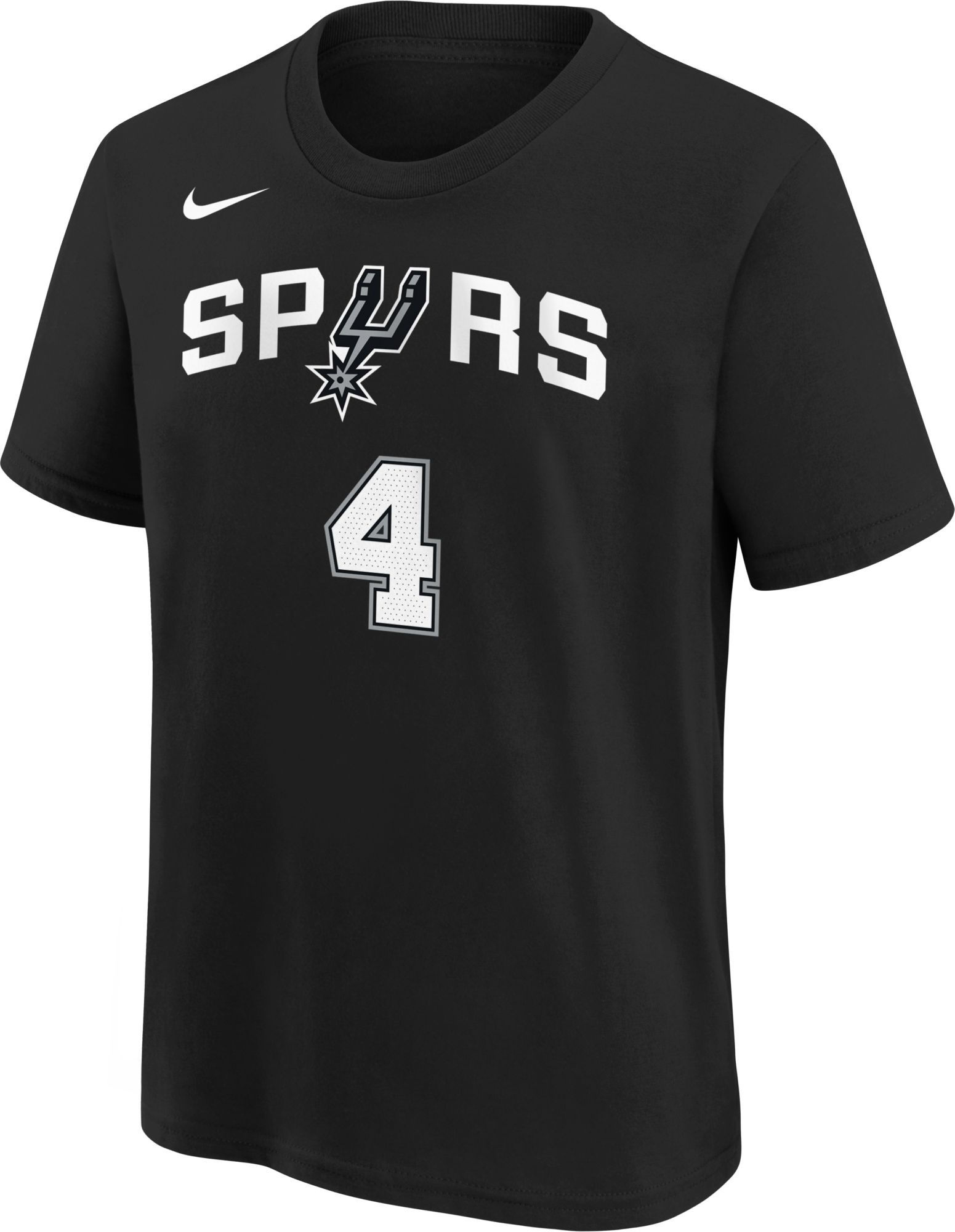 Nike Youth San Antonio Spurs De'Aaron Fox #4 Black Icon T-Shirt product image