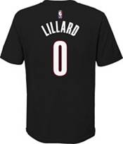 Nike Youth Portland Trail Blazers Damian Lillard #0 Black T-Shirt | Dick's Sporting
