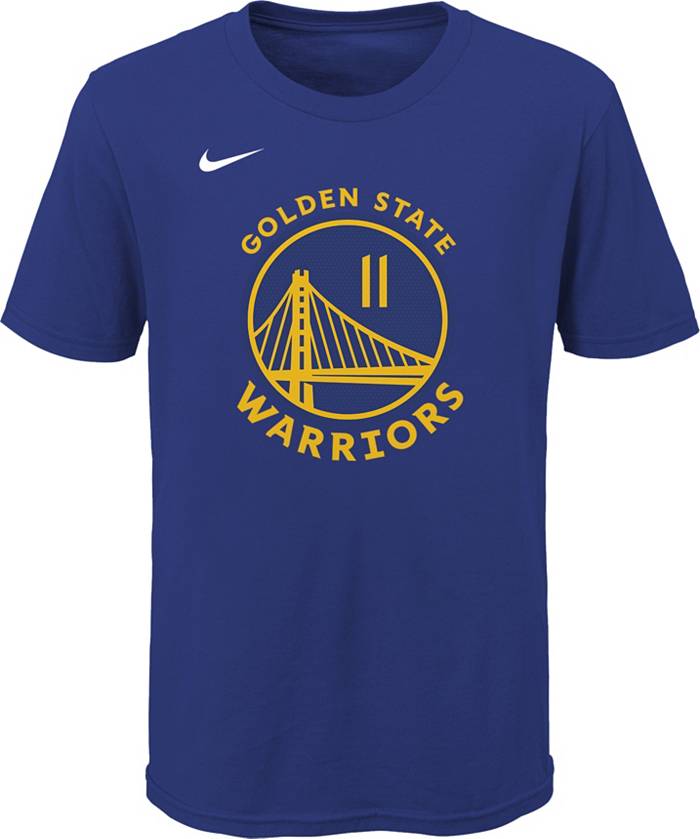 Dick's Sporting Goods Nike Youth Golden State Warriors Klay Thompson #11  Blue Cotton T-Shirt
