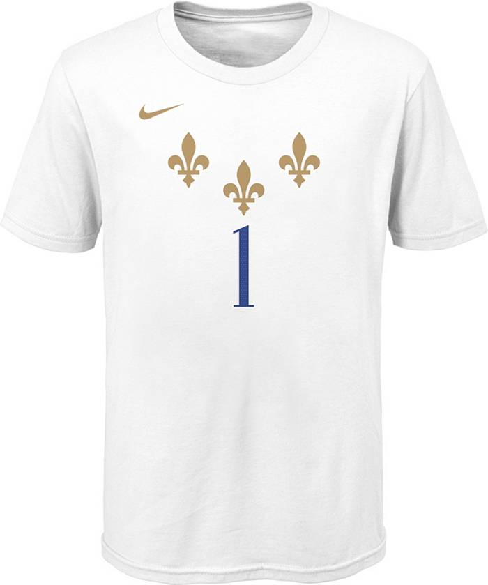 Dick's Sporting Goods Nike Youth 2020-21 City Edition New Orleans Pelicans  Zion Williamson #1 Cotton T-Shirt