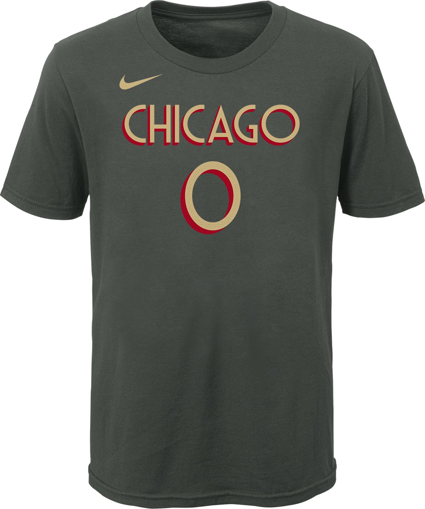 Nike Youth 2020-21 City Edition Chicago Bulls Coby White #0 Cotton T-Shirt product image