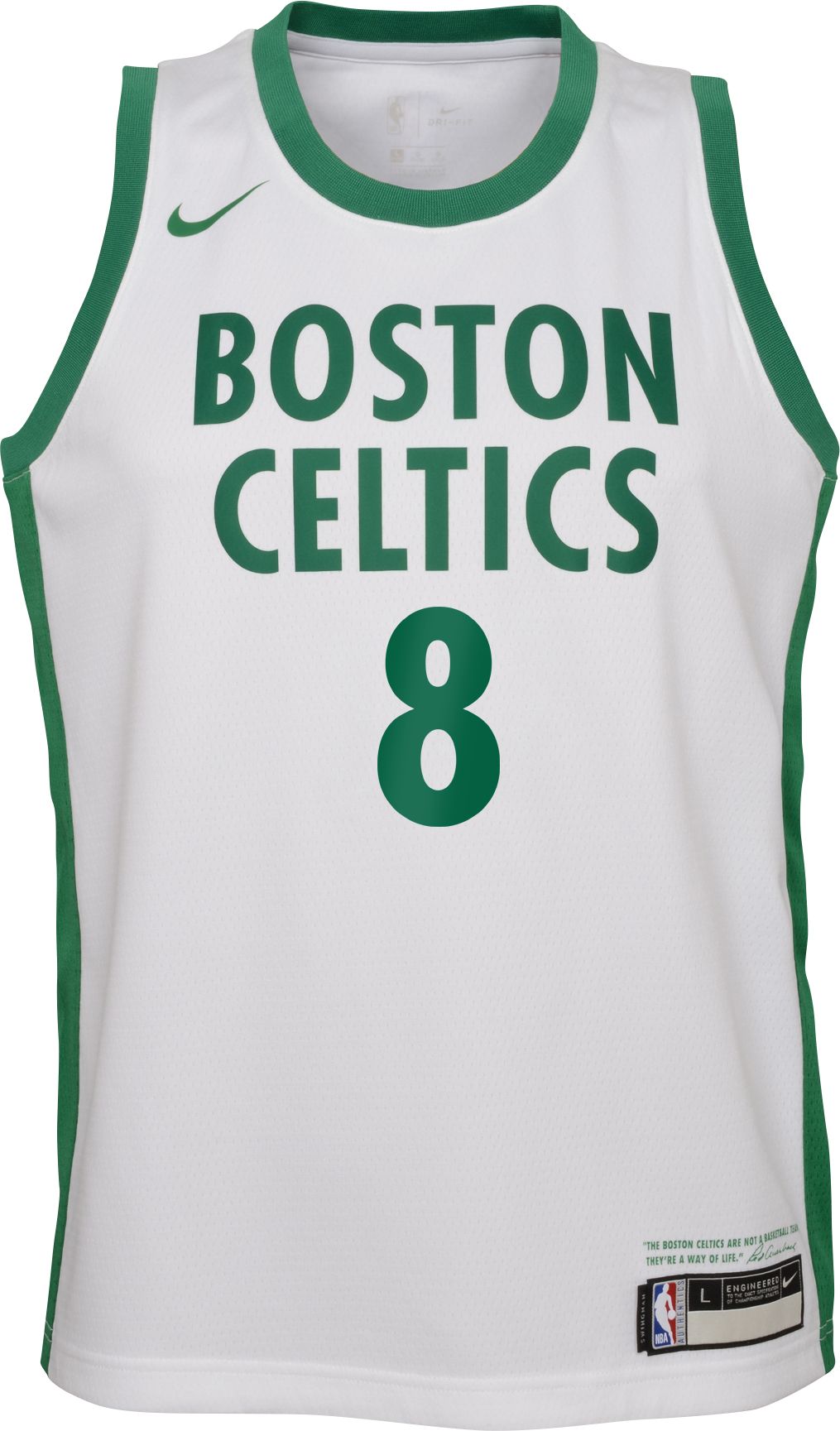 Nike Youth 2020-21 City Edition Boston Celtics Kemba Walker #8 Dri-FIT Swingman Jersey product image