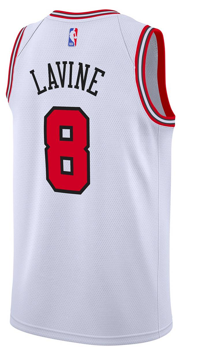 Nike Youth Chicago Bulls Zach LaVine #8 White Swingman Jersey, Boys', XL