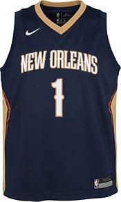Nike Youth New Orleans Pelicans Zion Williamson #1 Navy Dri-FIT Icon Swingman Jersey product image
