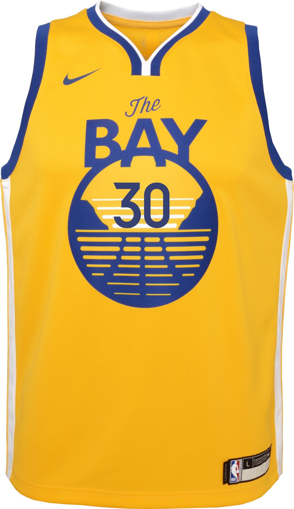 Nike Youth Golden State Warriors Stephen Curry #30 Gold Dri-FIT  Swingman Jersey product image