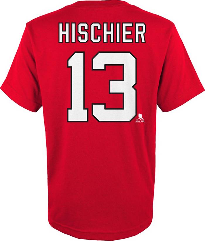 Nico Hischier Red New Jersey Devils Fresh Name & Numbe shirt - Limotees