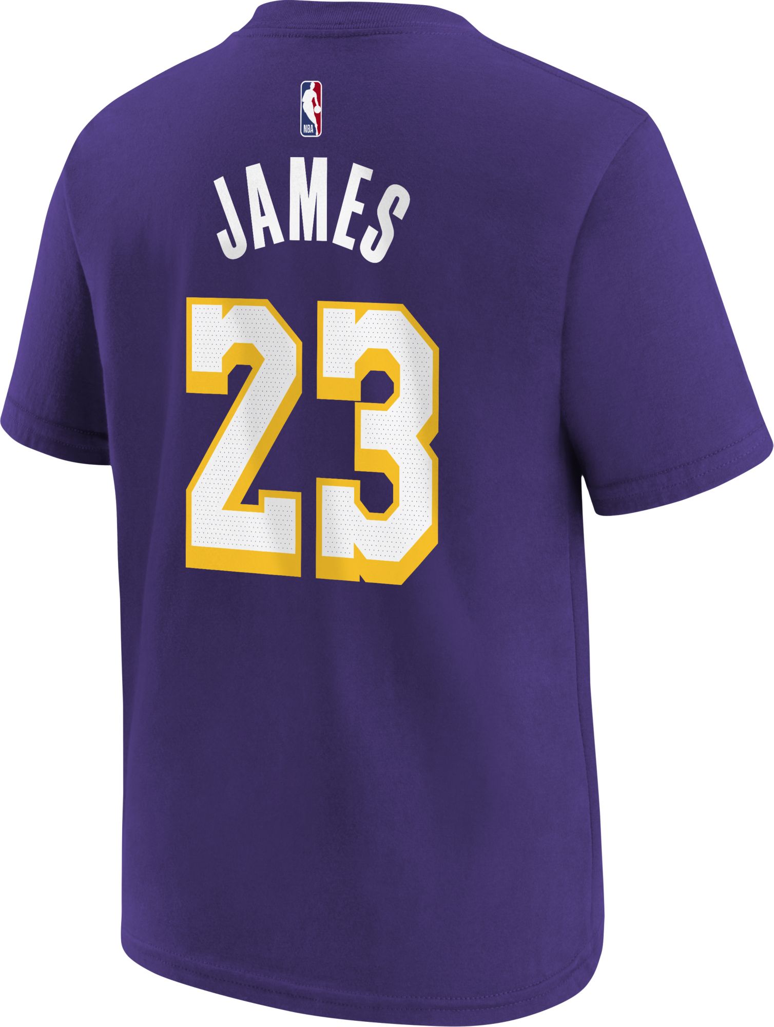 Jordan Youth Los Angeles Lakers LeBron James #23 Purple Statement Edition T-Shirt product image