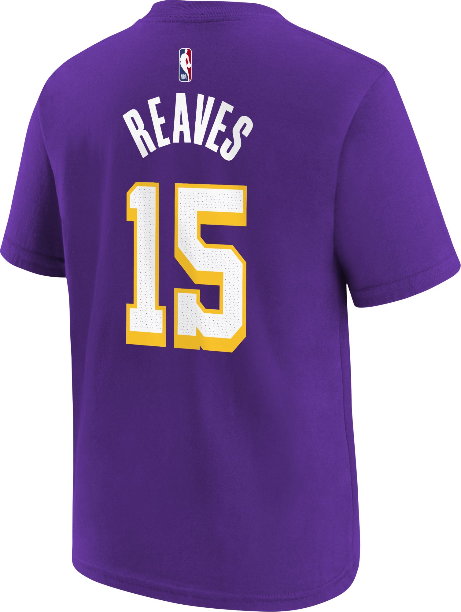 Jordan Youth Los Angeles Lakers Austin Reaves #15 Purple Statement T-Shirt product image
