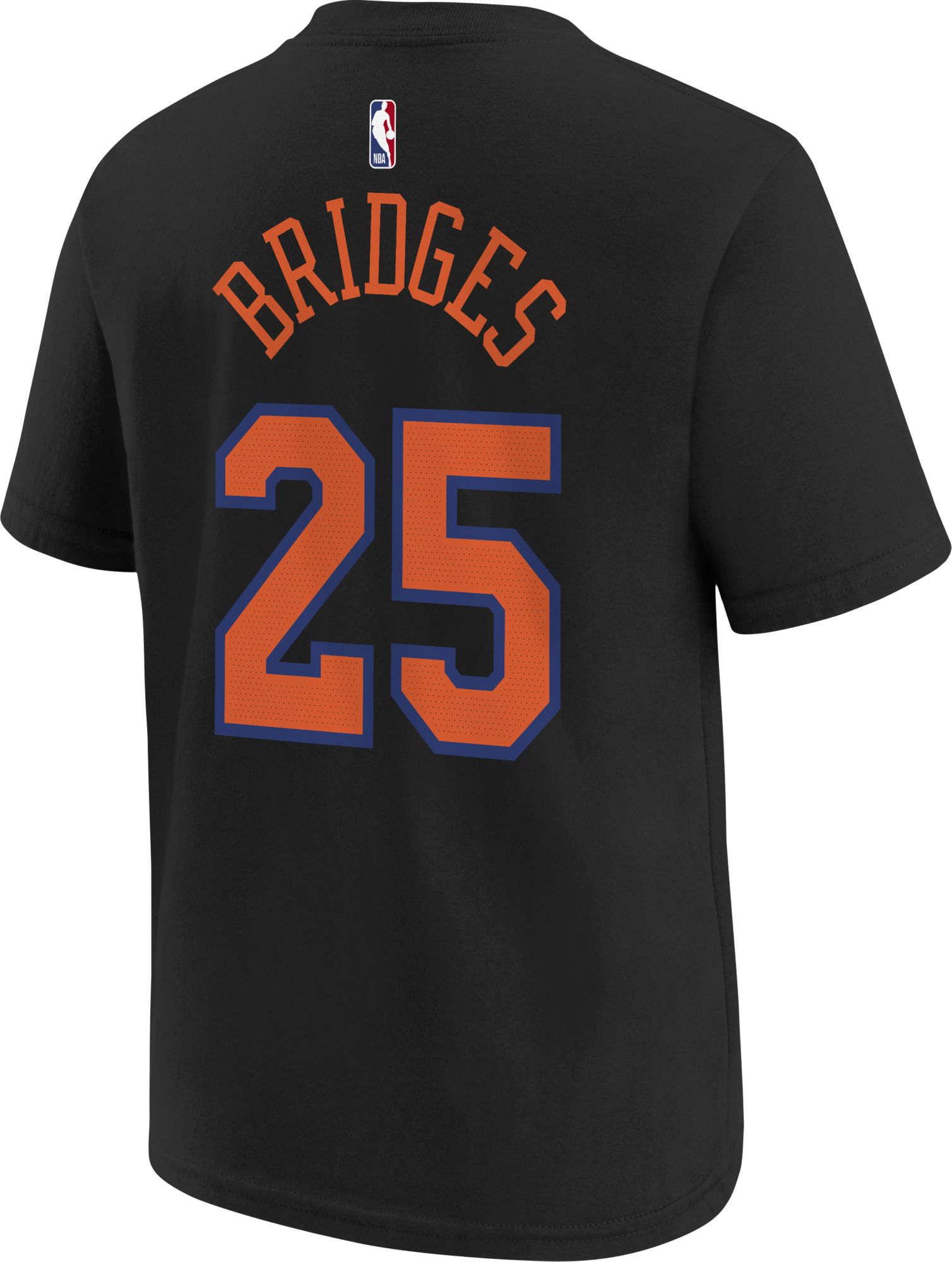 Jordan Youth New York Knicks Mikal Bridges #25 Black Statement T-Shirt product image