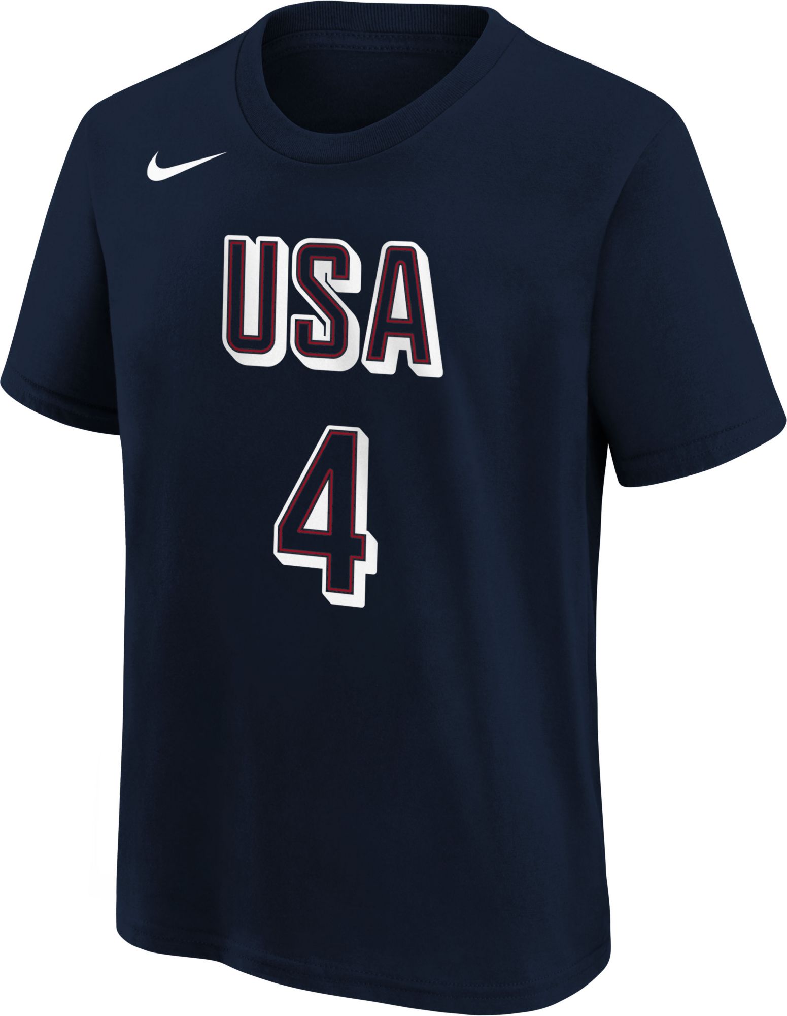 Nike Youth USA 2024 Steph Curry #4 Navy T-Shirt | Dick's Sporting