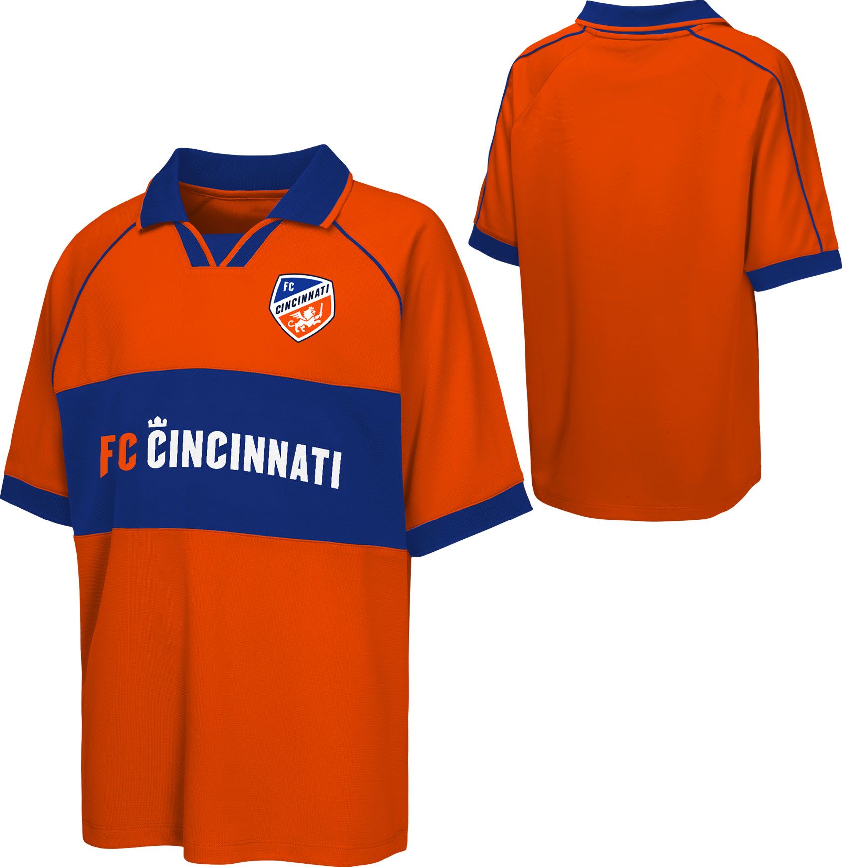 MLS Youth FC Cincinnati Orange Collar T-Shirt product image