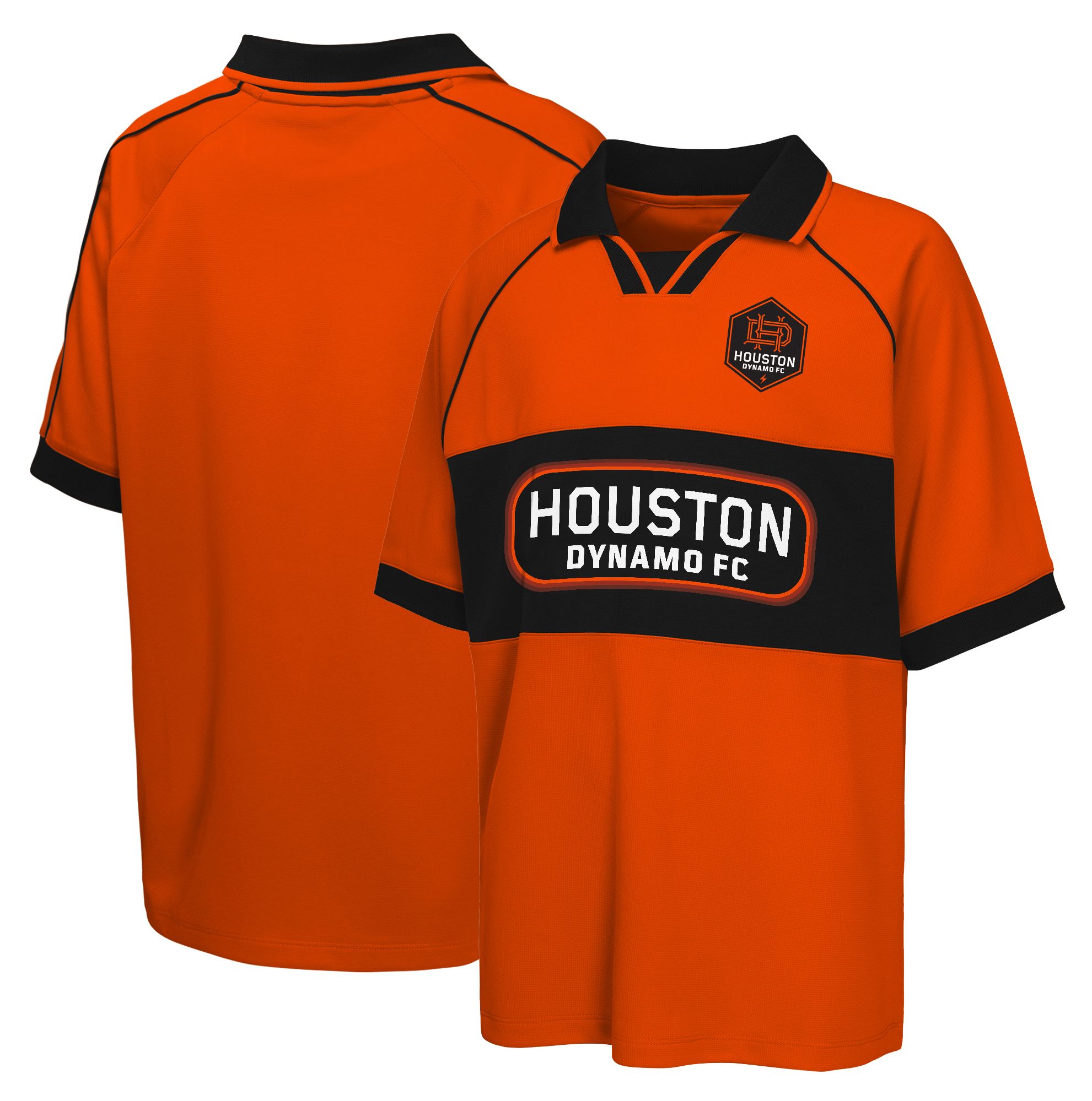MLS Youth Houston Dynamo Collar Orange T-Shirt product image