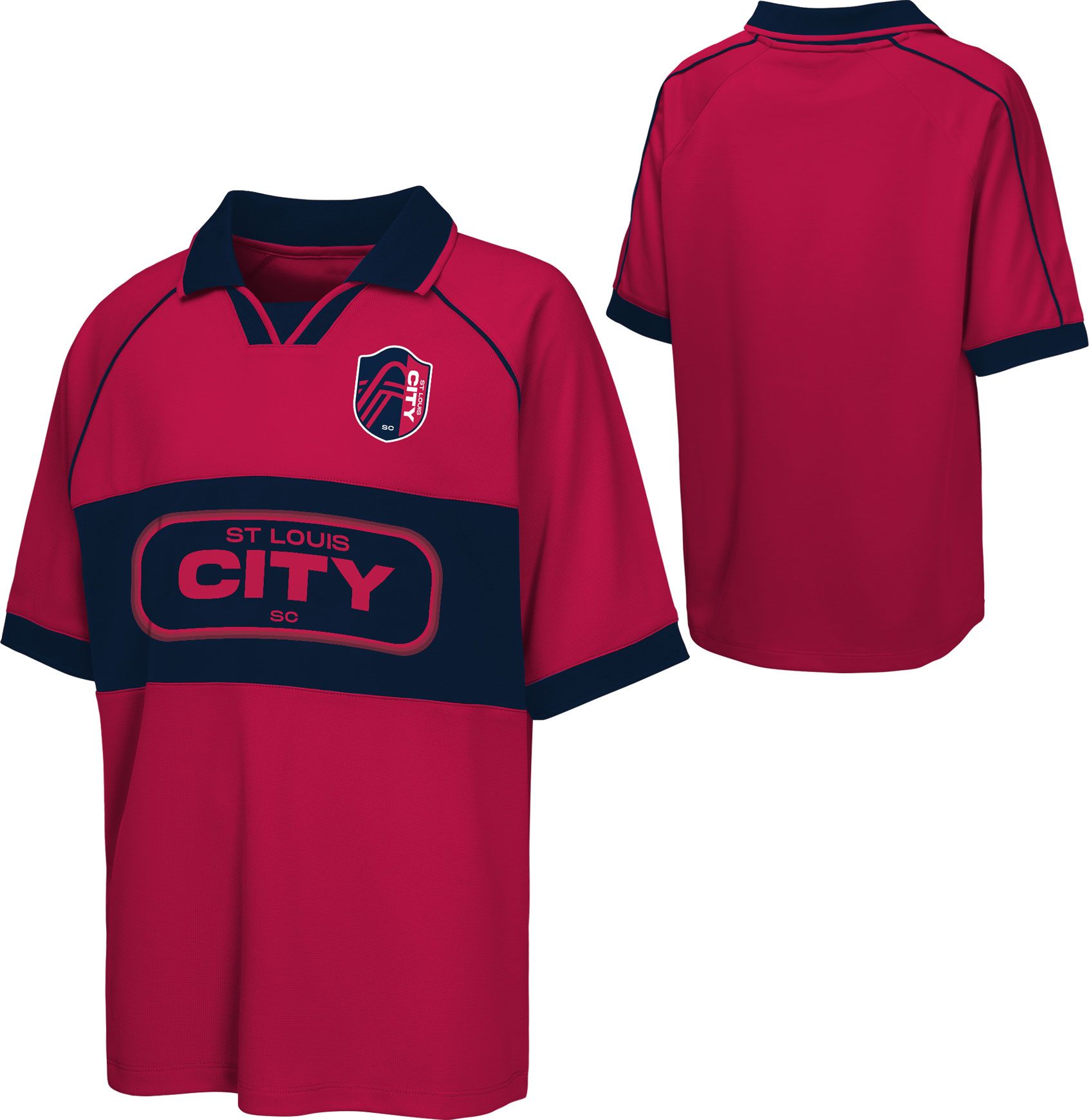 MLS Youth St. Louis City SC Pink Collar T-Shirt product image