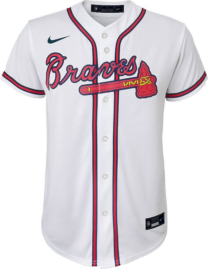 Nike Youth Replica Atlanta Braves Ronald Acuna Jr. #13 Cool Base Red Jersey