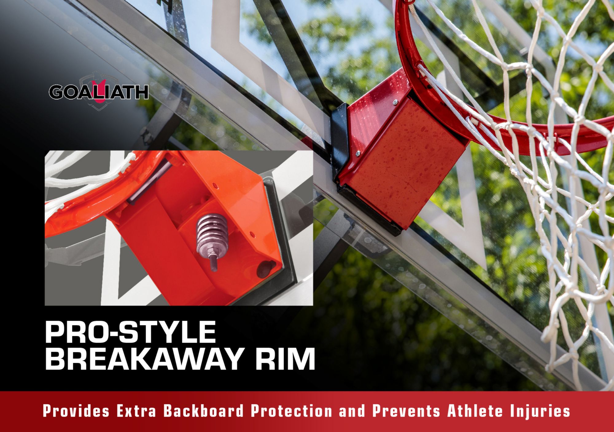 Goaliath 54” Acrylic Wall Mount Basketball Hoop product image