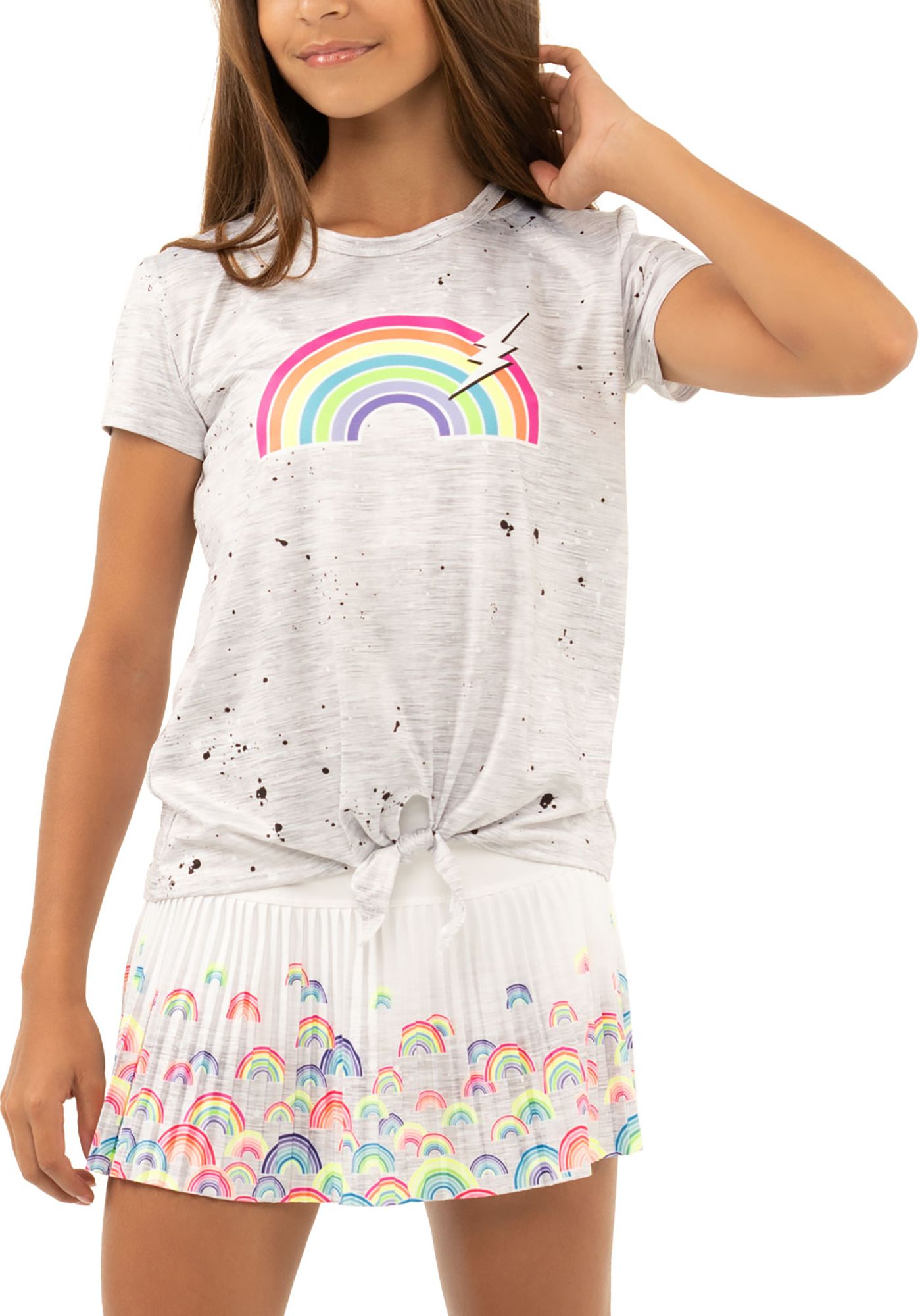 Lucky In Love Girls' Over the Rainbow Pleated Skirt product image